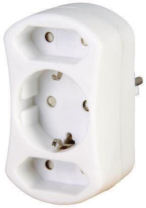 4008223965522 - KOPP Adapter für 2x Europa 177602009 und 1x Schuko weiss