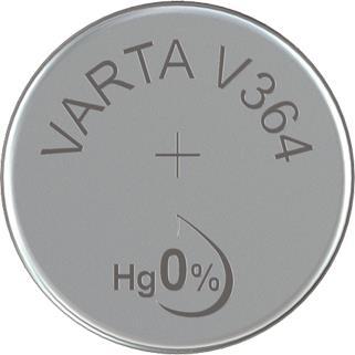 VARTA Electronics Batterie V 364 Silber 20 mAh 1,6 V