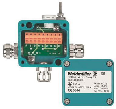 WEIDMUELLER Standardverteiler für Den Ex-Bereich Eex(Ia) FBCON PA CG 1WAY EX Weidmüller Inhalt: 1 St