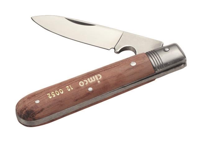 4021103200520 - Kabelmesser 70mm ger klappb Holz zusammenklappbar mit Schaber 120052 - Cimco