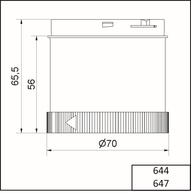 4049787018606 - Werma LED-Dauerlichtelement 64410068 230VAC rot