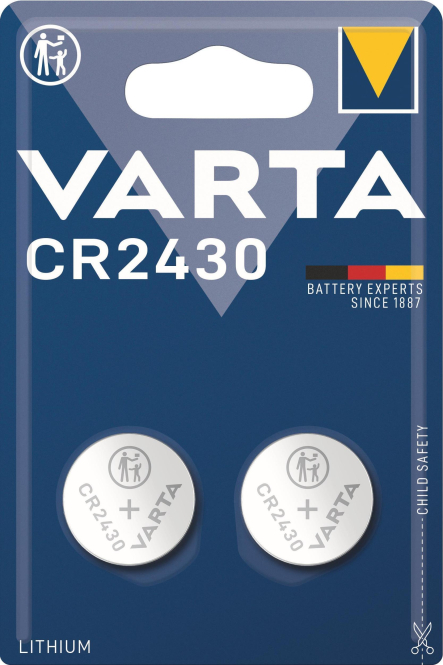 VARTA Electronics Batterie CR2430 Lithium 280 mAh 3V VE 2