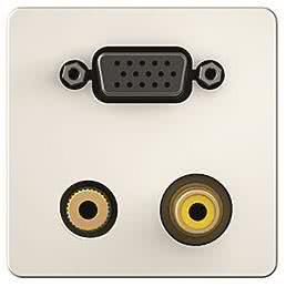 4021565044717 - KIND Konnect design - VGA 7454000551 VideoAudio Blende 1 2 Kabelpeitsche ws