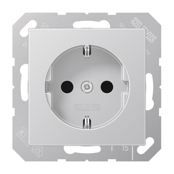 4011377057616 - Jung SCHUKO Steckdose A1520KIAL Serie A aluminium