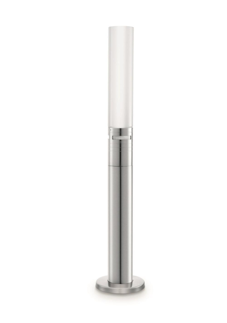 STEINEL LED-Außenstandleuchte mit Bewegungsmelder 8 W Warm-Weiß Steinel GL 60 007881 Edelstahl