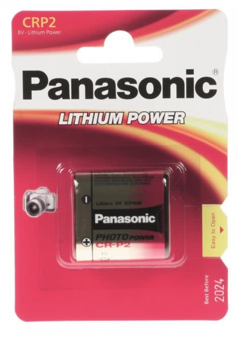 VARTA Panasonic Lithium Batterie 6,0V CRP2 1600mAh 06204301401 Blister 1 Stück