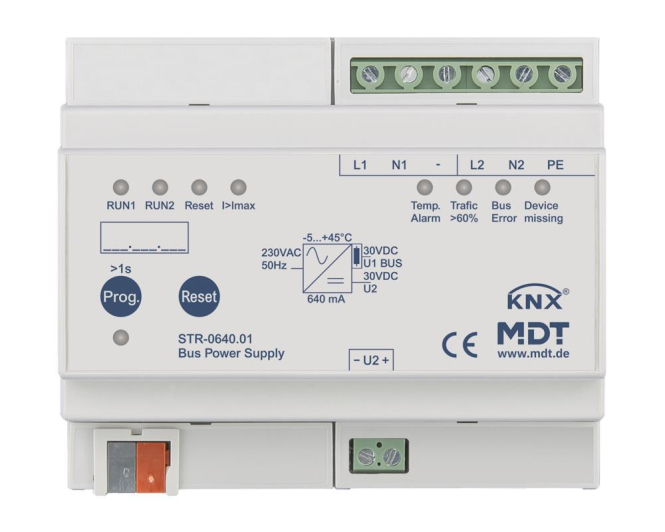 MDT STR-0640.01 Busspannungsversorgung Redundant m.Diagnose 6TE REG 640mA