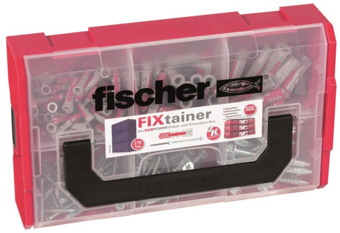 FISCHER 535969 FIXtrainer Dübel DUOPOWER mit Schrauben 210 Teile (535969)