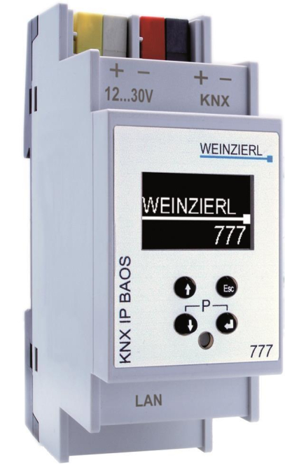 4260262771933 - Weinzierl KNX IP BAOS 777 5193 Tunneling+Object Server 2000 Datenpunkte