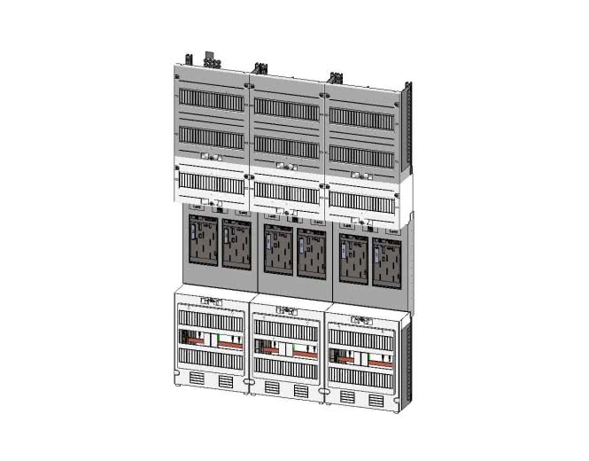 4015153665514 - ABN Zählerplatz eHZ 6Z EZ37360 mKlemmstein OKK 5p 750x1050mm