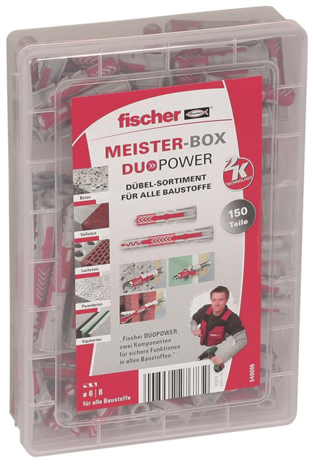 FISCHER 540096 Meister-Box DUOPOWER kurz / lang (150) Inhalt 1 Stück 2f. Lieferumfang 60x DUOPOWER 6