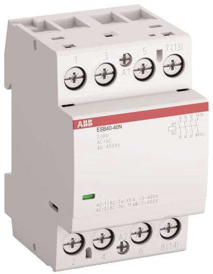 ABB Installationsschütz ESB40-40N-01 4S/0Ö 24VAC/DC 1SAE341111R0140