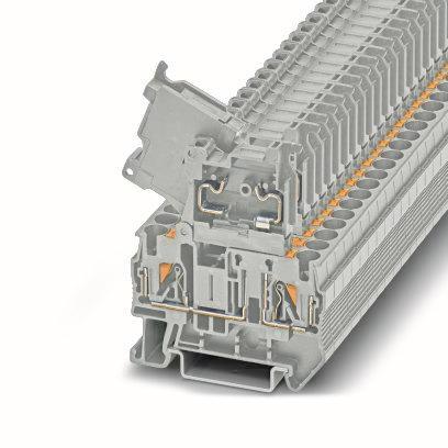 PHOENIX CONTACT PT 4-HESI (5X20) GY/GY 1058940 Sicherungsreihenklemme 0.2 mm² 6 mm² Grau 50 St.