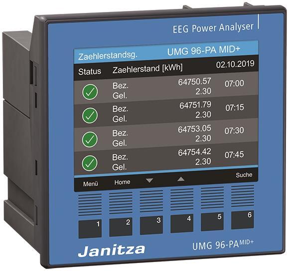 4251861100088 - UMG96-PA-MID+ Modular erweiterbarer Netzanalysator mit MID und Zählerstandsgang