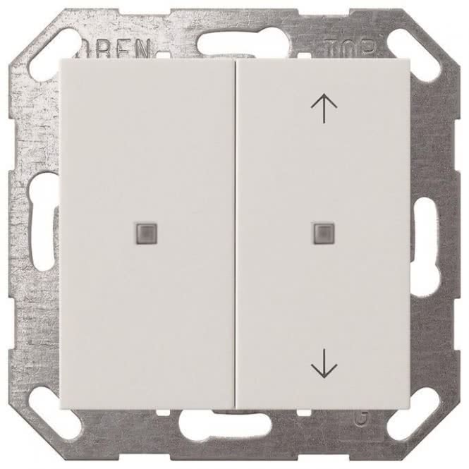 GIRA KNX Taster Wippe 2f 517503 unbedruckt/Pfeile System 55 Reinweiß