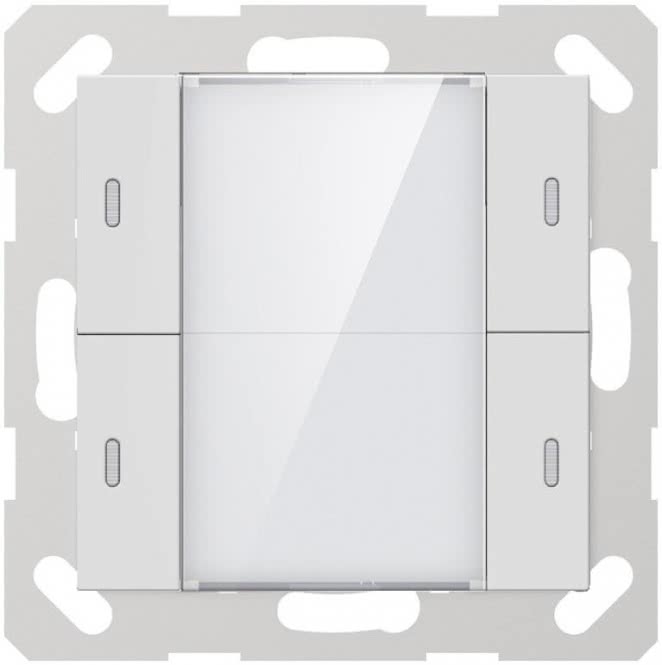 GVS Tastsensor ADVANCE+ 2-fach ws 284112 matt inkl. Temp.sensor ADV-04/02.1.00