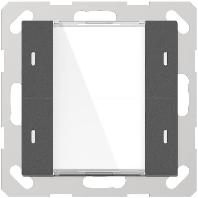 GVS Tastsensor ADVANCE+, 2- fach 7267237 Anthrazit m. Temp.sensor ADV-04/02.1.01