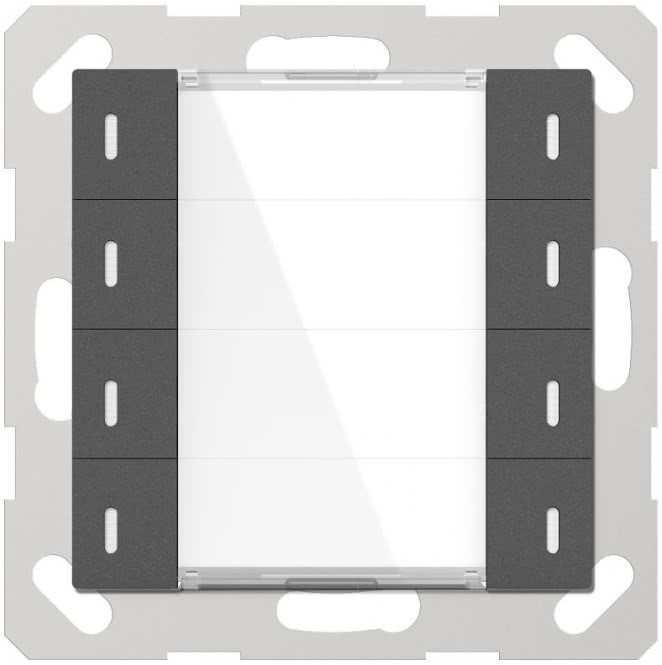 GVS Tastsensor ADVANCE+, 4- fach 7267239 Anthrazit m. Temp.sensor ADV-08/02.1.01