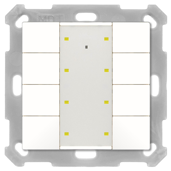 MDT BE-TA55T8.02 Taster Plus TS 55 8-f Reinweiß matt