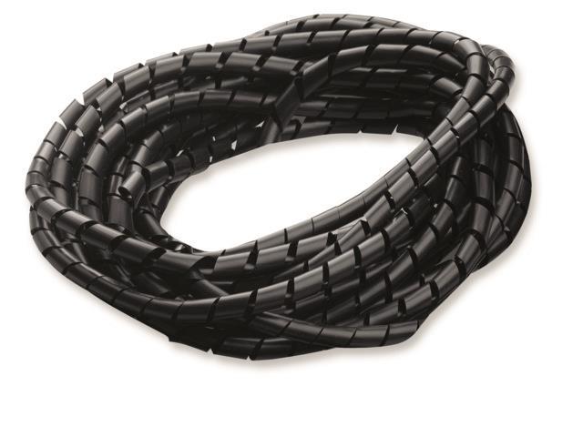 CIMCO Spiralband Bündel-D12-80mm 186226 schwarz Wendelbreite 15,0mm Außen-D 15m